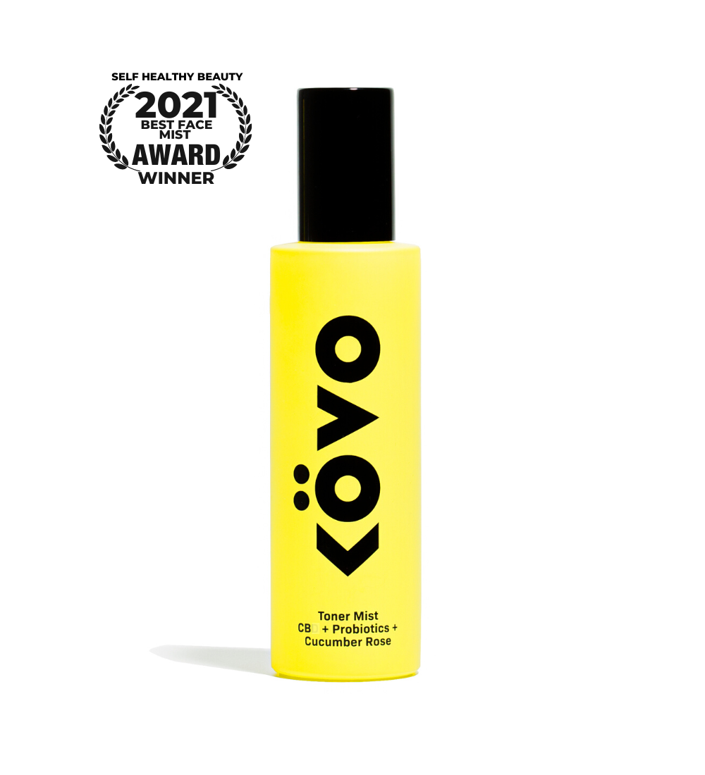 Award Winning Best Toner Mist by KOVO Essentials Skincare with Probiotics 